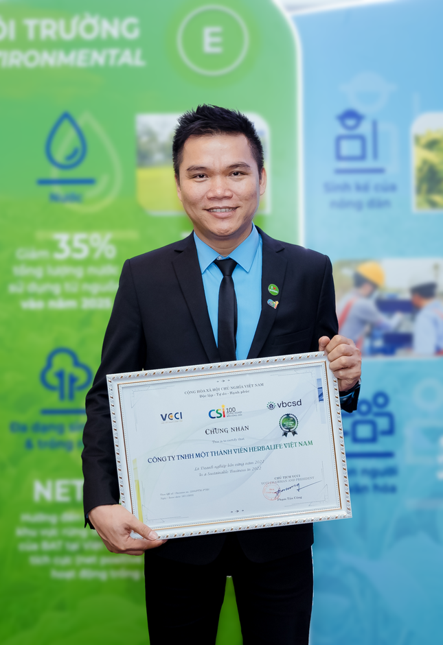 Herbalife Việt Nam được vinh danh top 100 Doanh nghiệp Bền vững Việt Nam năm 2022 ảnh 2