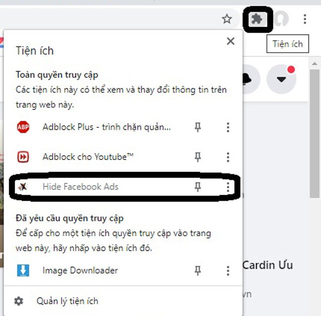 Hướng dẫn chặn quảng cáo khi lướt Facebook bằng Google Chrome ảnh 4