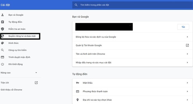 Cách xóa Cookie trên Google Chrome ảnh 2