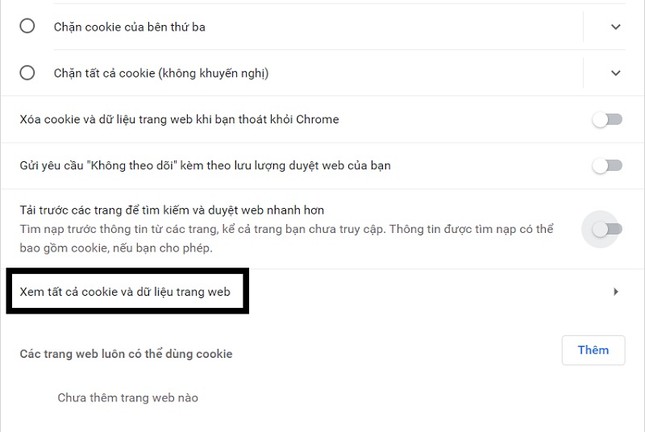 Cách xóa Cookie trên Google Chrome ảnh 4