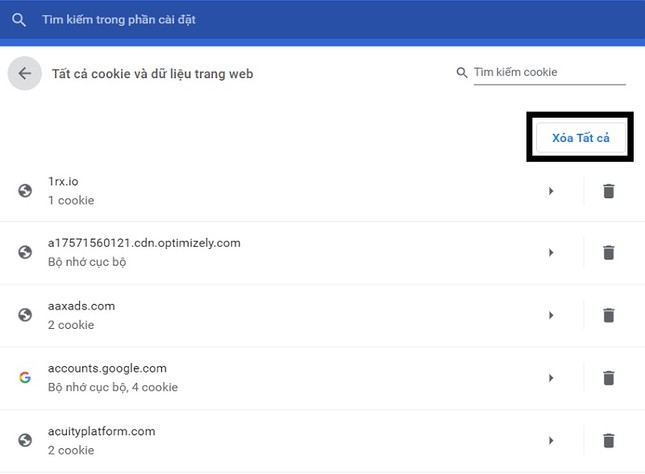 Cách xóa Cookie trên Google Chrome ảnh 5