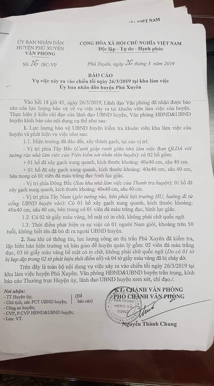 Nghi vấn 'trấn yểm' trụ sở huyện ở Hà Nội gây xôn xao ảnh 1