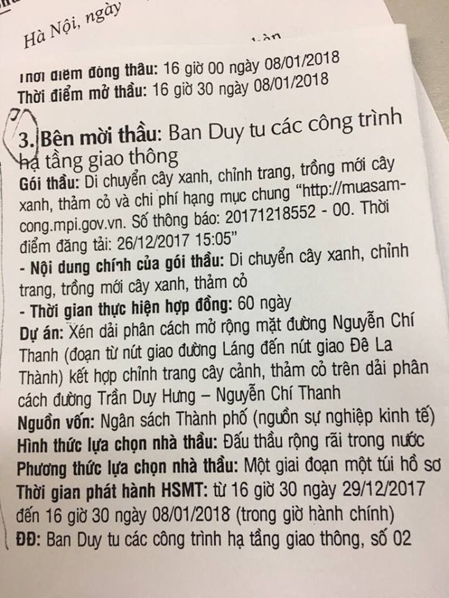 Hà Nội bất ngờ hủy thầu ở đường 'đẹp nhất Việt Nam' ảnh 1