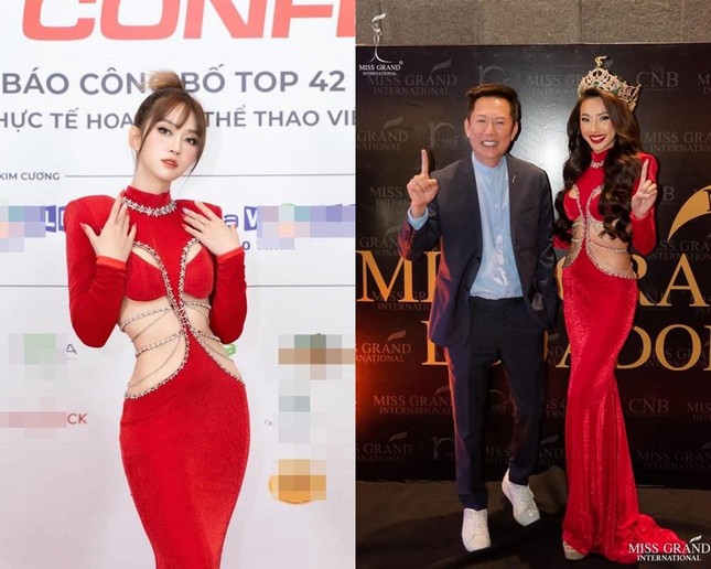 Lại thêm một người đẹp diện váy Hoa hậu Thùy Tiên để lấy may khi đi thi nhan sắc quốc tế ảnh 6