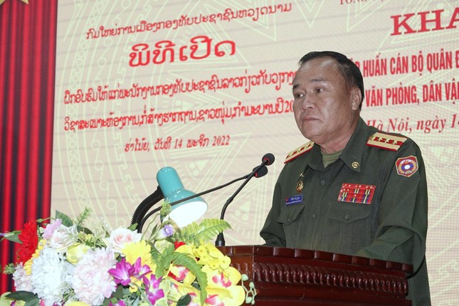 Giúp cán bộ Quân đội Lào nâng cao nghiệp vụ công tác thanh niên, công đoàn ảnh 3