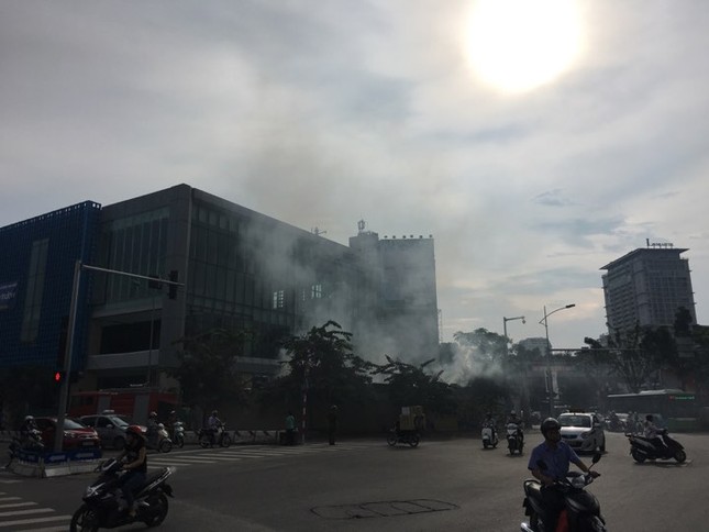 Cháy trong công trường nhà ga đường sắt Cát Linh - Hà Đông ảnh 3