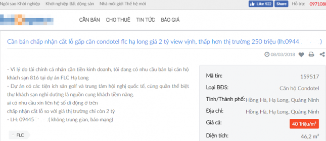 Khách hàng đua nhau bán tháo căn hộ condotel ảnh 1