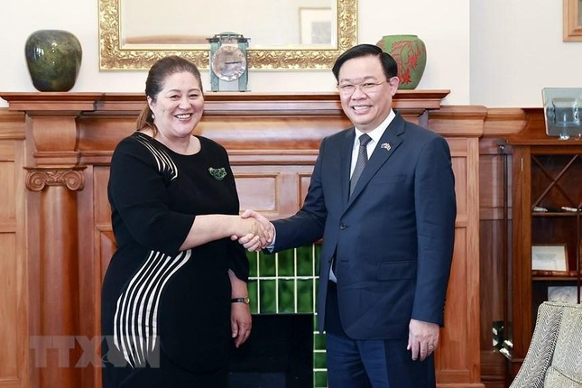 Chủ tịch Quốc hội Vương Đình Huệ hội kiến Toàn quyền New Zealand ảnh 1
