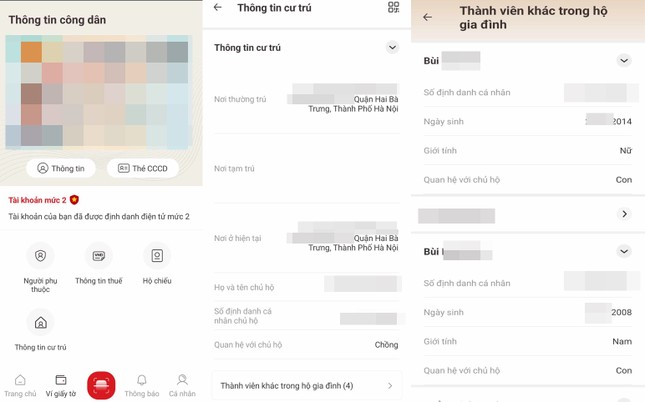 Phát hiện hai người lạ 'lạc' vào dữ liệu hộ gia đình nhờ ứng dụng VNeID ảnh 1