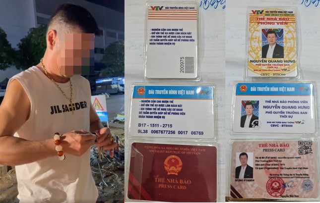Vi phạm nồng độ cồn mức 'kịch khung', tài xế ô tô xuất trình 3 thẻ nhà báo giả ảnh 1