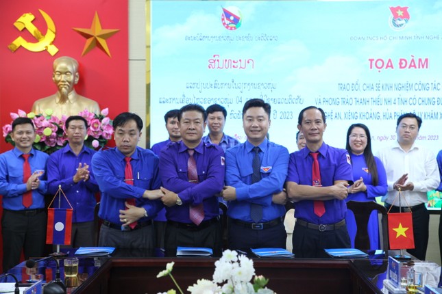 Tỉnh Đoàn Nghệ An và 3 tỉnh nước Lào ký biên bản ghi nhớ, phối hợp hoạt động ảnh 4