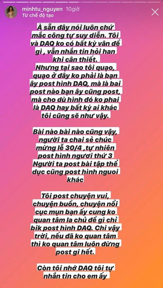 Showbiz 1/5: Kỳ Duyên “trúng ngải” Minh Triệu, Minh Tú “quạo” khi fan nhắc Đồng Ánh Quỳnh ảnh 4