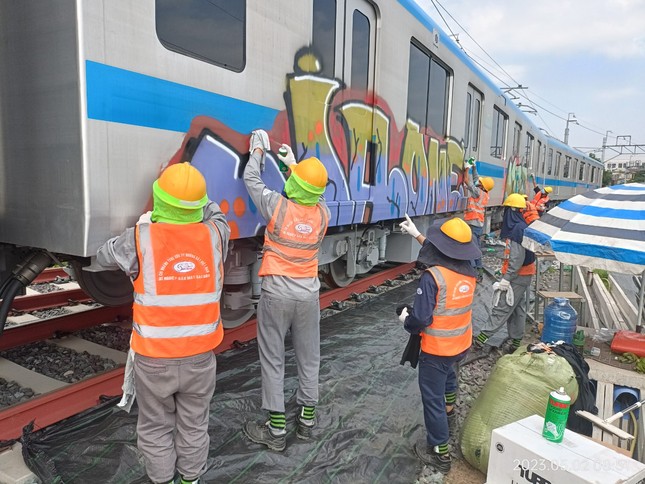 Dùng chó nghiệp vụ để bảo vệ tuyến đường sắt Metro Bến Thành ảnh 2