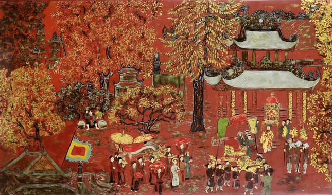 Lần đầu tiên đấu giá tranh sơn mài của danh họa Nguyễn Gia Trí tại Việt Nam ảnh 1
