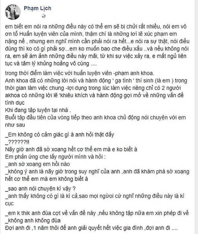 Toàn cảnh scandal tố Phạm Anh Khoa ‘gạ tình’: Xin lỗi...chưa xong?! ảnh 1