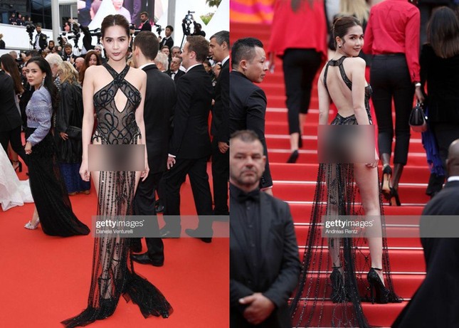 NSƯT Chiều Xuân gây tranh cãi khi bị cho bênh Ngọc Trinh hở bạo ở Cannes ảnh 1