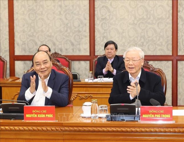 Tổng Bí thư, Chủ tịch nước chủ trì phiên họp đầu tiên của Bộ Chính trị, Ban Bí thư khóa XIII ảnh 4