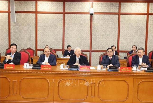 Tổng Bí thư, Chủ tịch nước chủ trì phiên họp đầu tiên của Bộ Chính trị, Ban Bí thư khóa XIII ảnh 6
