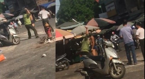 Xôn xao bảo vệ chợ đánh nam thanh niên có biểu hiện bệnh thần kinh ảnh 1