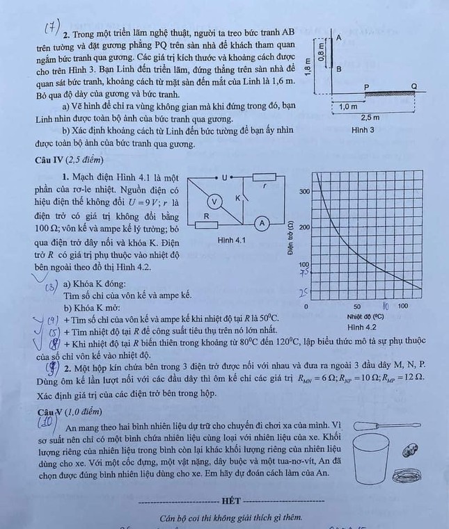 Hi hữu đề thi vào lớp 10 chuyên ở Hà Nội, làm đúng hết cũng chỉ được 9,5 điểm ảnh 2