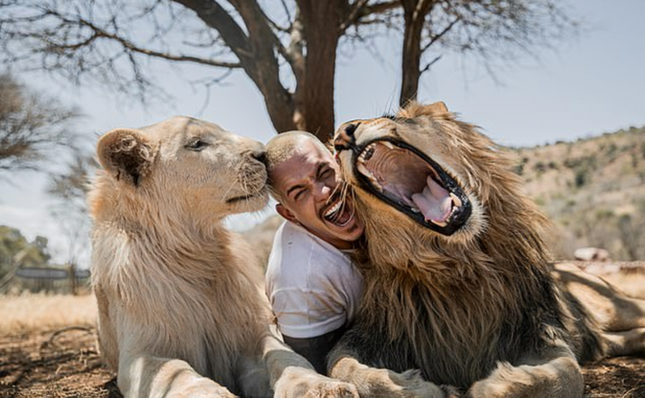Quit a high-paying job to go to Africa to live and play with wild animals photo 2