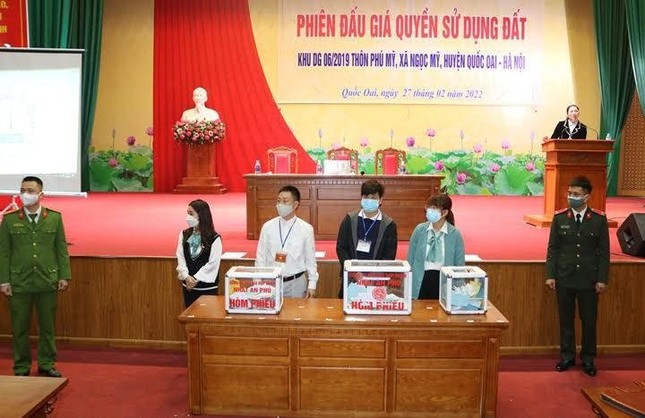 Đấu giá đất 4 dự án ngoại thành Hà Nội với mức khởi điểm cao nhất 52,8 triệu đồng/m2 ảnh 1