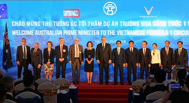Thủ tướng Australia thăm công trường đường đua F1 ở Hà Nội ảnh 3