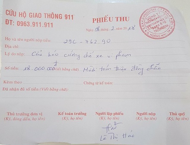 Thêm nhiều chủ xe “tố” cảnh sát gọi xe cẩu kéo giá… chặt chém ảnh 1