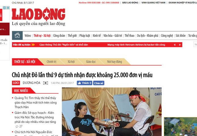 Chủ Nhật Đỏ ngày 8/1 thu được hơn 5500 đơn vị máu ảnh 102