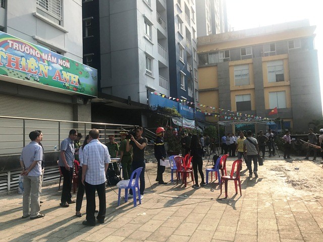 Vụ cháy chung cư Carina: Công an mời chủ đầu tư làm việc ảnh 1