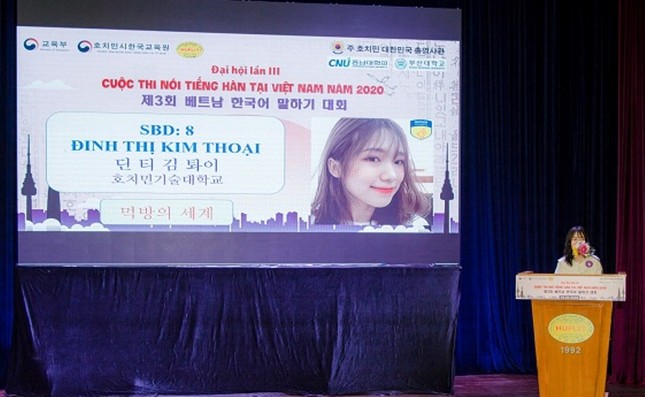 Tìm ra Quán quân “Cuộc thi nói tiếng Hàn tại Việt Nam năm 2020” ảnh 1