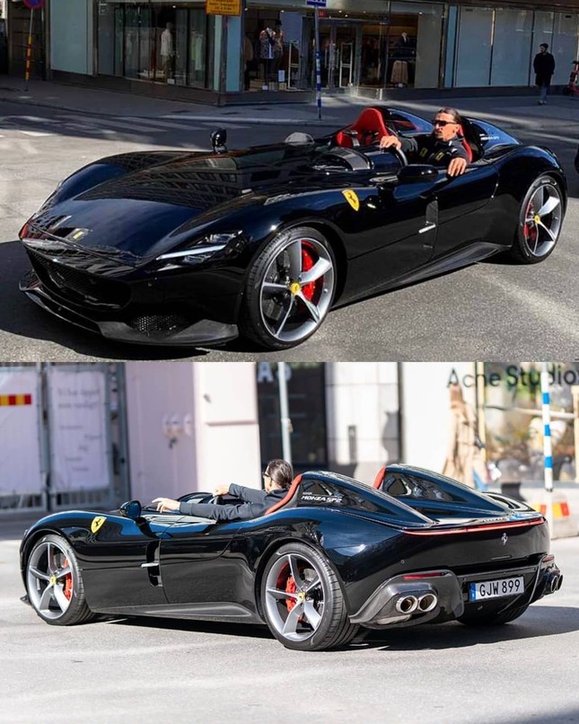 Zlatan Ibrahimovic cưỡi siêu xe Ferrari trên đường phố Thuỵ Điển ảnh 2