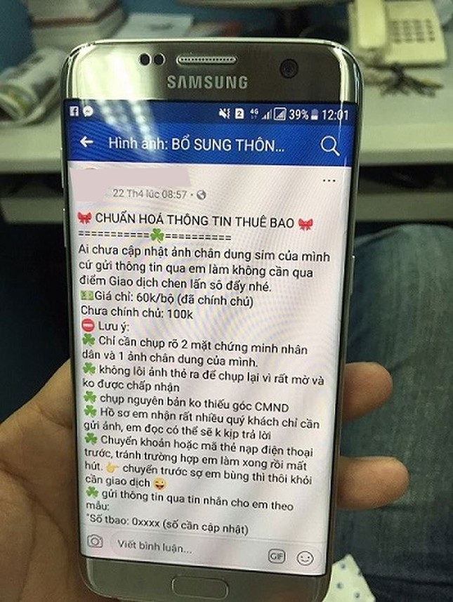 Xưng nhân viên nhà mạng, trục lợi từ bổ sung thông tin thuê bao ảnh 1