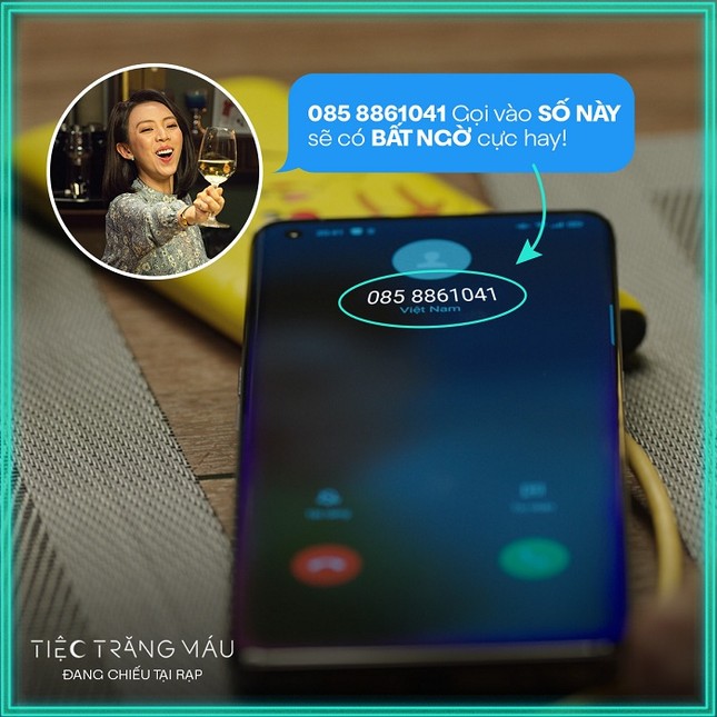 Cái kết bất ngờ khi khán giả gọi thử tới số điện thoại xuất hiện trong “Tiệc trăng máu” ảnh 2