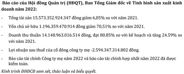 Mức lỗ của Tập đoàn Hòa Bình tăng hơn 2 lần sau kiểm toán ảnh 1