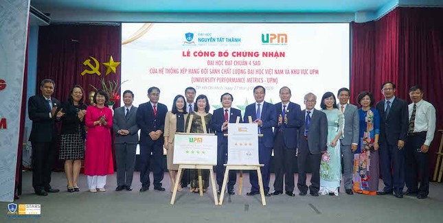Trường ĐH Nguyễn Tất Thành đón nhận chuẩn 4 sao UPM ảnh 1