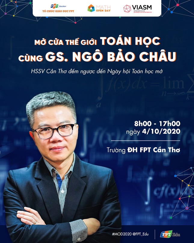 Giáo sư Ngô Bảo Châu về miền Tây nói chuyện Toán học ảnh 1