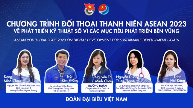 Thành tích ấn tượng của 4 đại biểu Việt Nam tham dự Hội nghị đối thoại thanh niên ASEAN 2023 ảnh 1