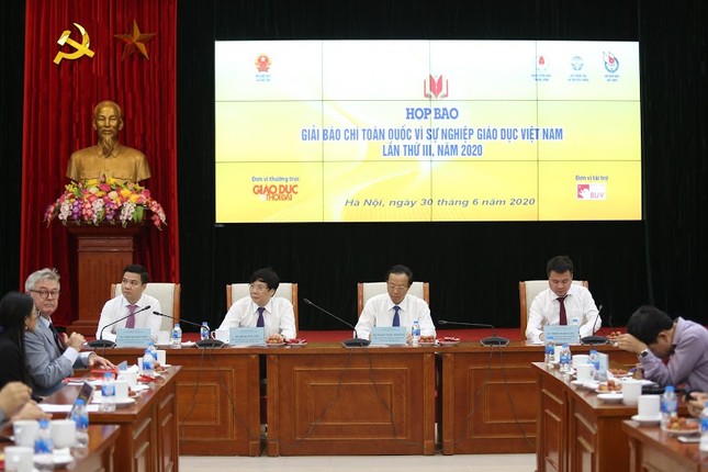 Họp báo Giải báo chí toàn quốc “Vì sự nghiệp Giáo dục Việt Nam“ ảnh 1