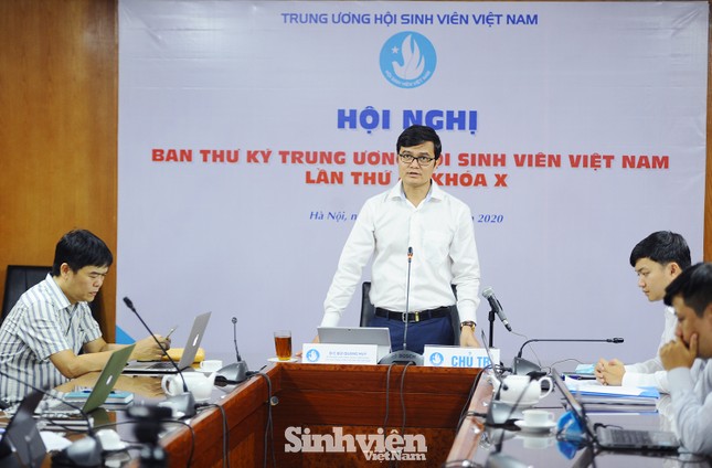 Hội nghị Ban Thư ký T.Ư Hội Sinh viên Việt Nam theo phương thức trực tuyến ảnh 1