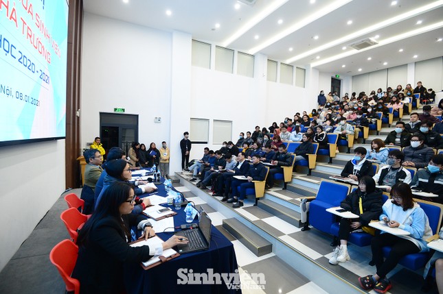 Hàng trăm sinh viên đối thoại trực tiếp với Ban Giám hiệu ảnh 7
