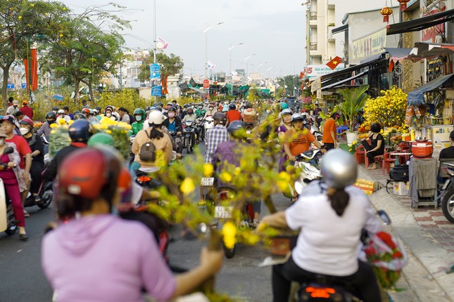 Chợ hoa ‘trên bến dưới thuyền’ hối hả chạy tết từ sáng đến tối ảnh 5