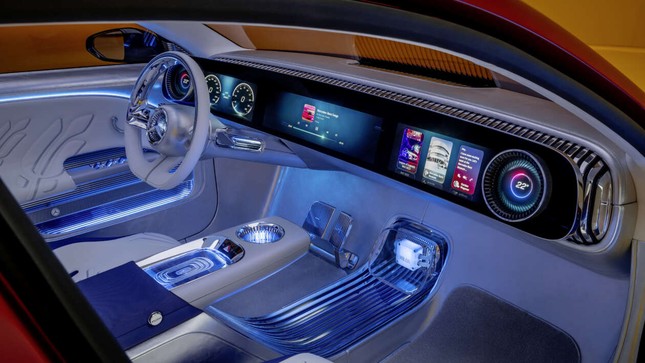 Mercedes-Benz CLA Concept chạy điện với nội thất độc đáo ảnh 3