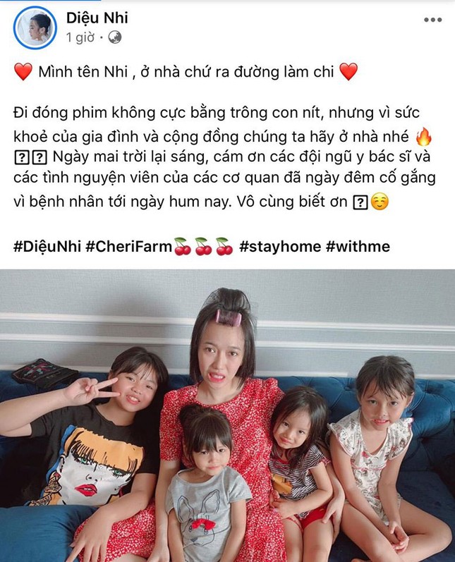 Sao Việt hào hứng theo trend ‘ở nhà': 'Tôi là Tự Long, ở nhà cho nước nó trong' ảnh 3