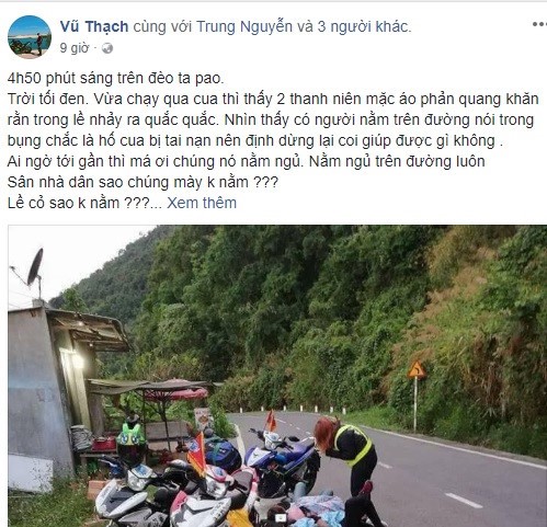 Nhóm phượt trải bạt ngủ ven đèo: Đừng chết vì thiếu hiểu biết ảnh 1