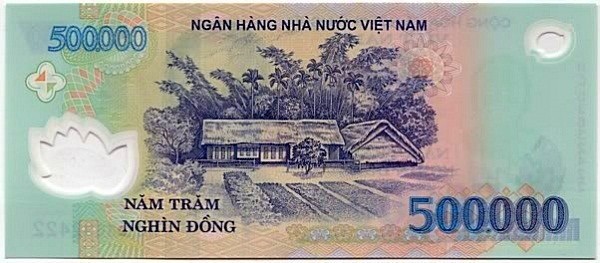 Tờ tiền mệnh giá lớn nhất 500.000 đồng, in hình một ngôi nhà 5 gian thuộc khu di tích quốc gia đặc biệt, nằm ở địa phương nào?