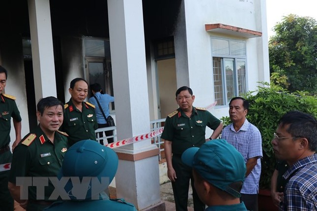 Đoàn công tác BQP kiểm tra hiện trường vụ tấn công tại Đắk Lắk ảnh 4