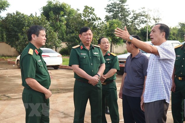 Đoàn công tác BQP kiểm tra hiện trường vụ tấn công tại Đắk Lắk ảnh 6