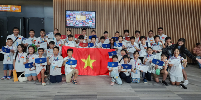 Đoàn Việt Nam đoạt 6 Huy chương Vàng kỳ thi Toán Quốc tế WMI 2023 ảnh 1