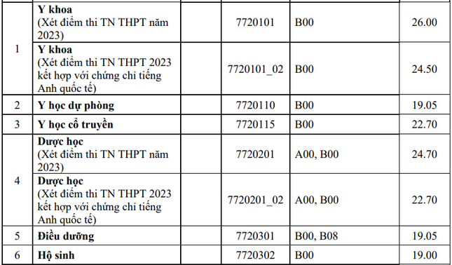 Toàn cảnh điểm chuẩn các trường khối Y Dược năm nay: Ngành nào dẫn đầu? ảnh 4